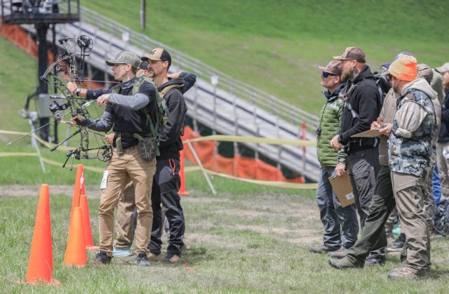 Archery competitors at the 2026 Appalachian bowhunter challenge