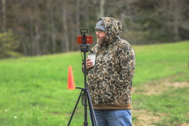 Michael Boothe from On The Limb Podcast watches on as competitors go head-to-head at the 2026 Appalachian Bowhunter Challenge