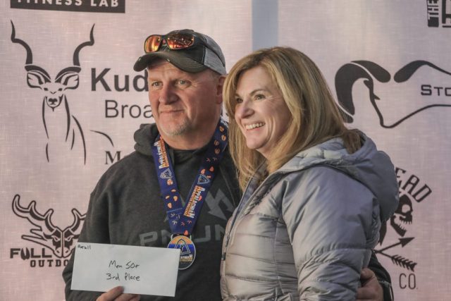 Kenny Hollingsworth Men's Over 50 Division Third Place prize at the 2026 Appalachian Bowhunter Challenge